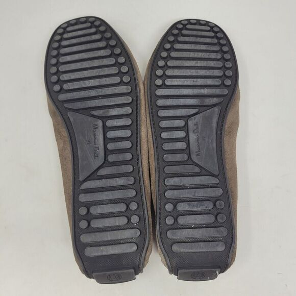 Massimo Dutti Shoes Mens EU42 US9 Brown Suede Driving Loafers Tie Slip On - Picture 11 of 12